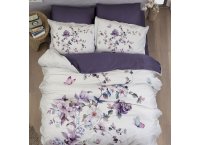 Постельное белье сатин 3D First Choice - Martina Purple (Турция), полуторный